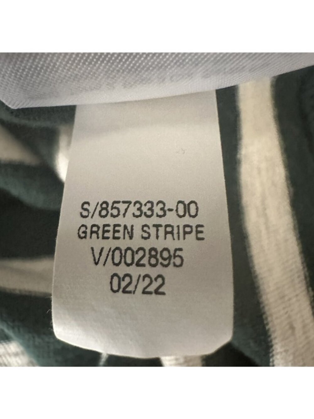 Gap Shrunken Tank Top Womens M Green White Stripe Cropped Sleeveless Cotton - Picture 8 of 9